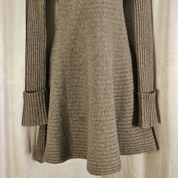 NWOT Autumn Cashmere taupe tan brown cashmere tunic sweater dress Womens Small - Picture 7 of 7